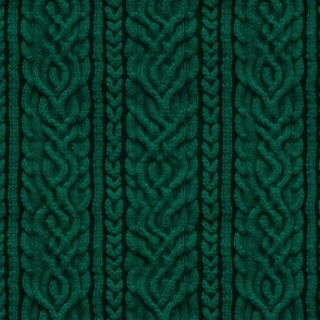 British Quilt & Craft: Green Cable Knit