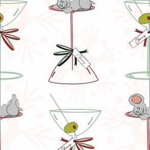 Mice on Martini Glass