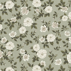 Rambling Rose // Sage Green