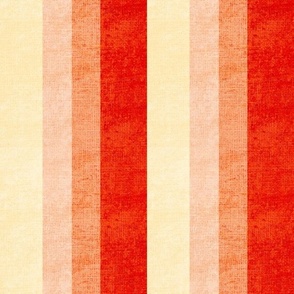 Large Cabin core rustic faux Burlap hessian textured woven stripes 12” repeat gentle pastel pinks, cream and deep red