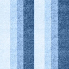 Cabin core rustic faux Burlap hessian textured woven stripes 13” repeat gentle pastel blue  hues and dark  blue