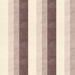 Cabin core rustic faux Burlap hessian textured woven stripes 6” repeat gentle pastel hues cream, beige, brown, pale pink 