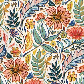 Custom Colorway 2 Art Nouveau Floral - large