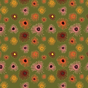 Northern Territory Eucalytus Flowers-Tile Pattern
