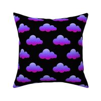 Purple Ombre Clouds Pattern