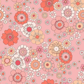 RETRO FLORAL (PINK SMALL)
