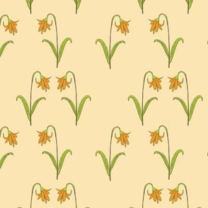 Tiger Lilies on Butter Yellow