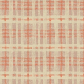 Heritage Plaid red and neutral large 12x12