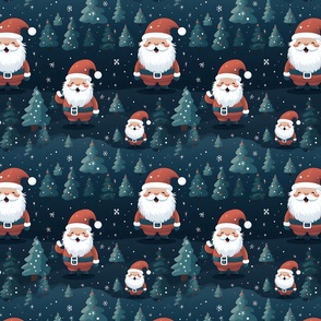 Santa Claus in the Forest 