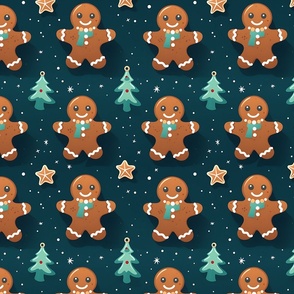 Gingerbread Cookies & Christmas Trees 