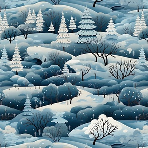 Winter Forest Scene