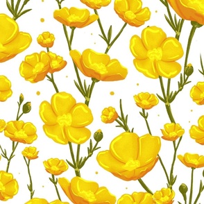 Buttercups large scale