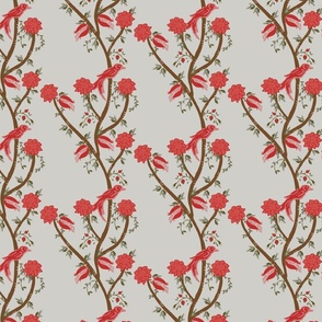 Trailing Pomegranate-Red-Gray-Small