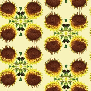 Sunflower Kaleidoscope 24x24