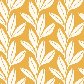 Yellow - Cream Vines - Large