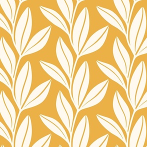 Yellow - Cream Vines - X- Large