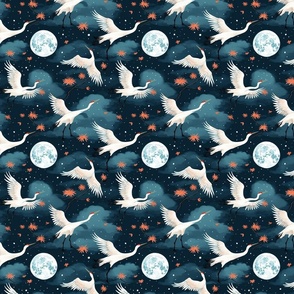 Cranes and Moons