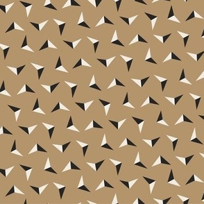 arrows - creamy white _ lion gold _ raisin black - simple small scale geometric