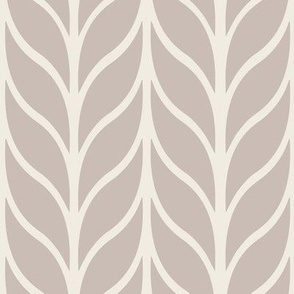 columns - creamy white _ silver rust blush - simple leaves geometric