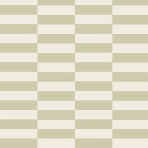 check - creamy white _ thistle green - simple geometric