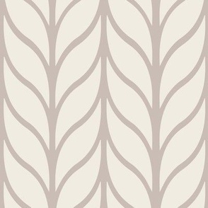 columns - creamy white _ silver rust blush 02 - simple leaves geometric