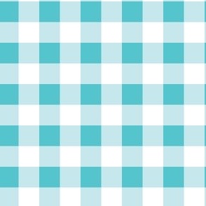 Be Merry Aqua Christmas Plaid