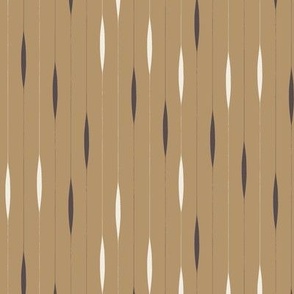 contemporary stripe - creamy white _ lion gold mustard _ purple brown - modern vertical stripes