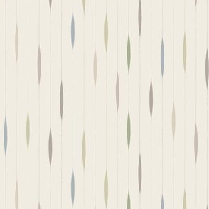 contemporary stripe - pretty palette on creamy white - modern vertical stripes