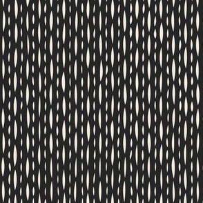 dashed - creamy white _ raisin black - black and white hand drawn vertical geometric