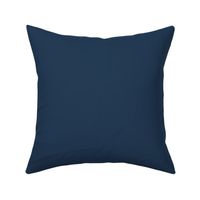 Art Nouveau Roses Midnight Navy Blue Solid