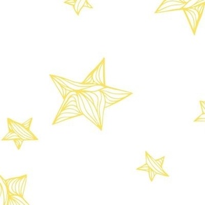 Matariki Inspired Stars - yellow white