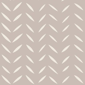 herringbone 02 - creamy white _ silver rust blush - chevron stripe