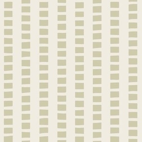 interrupted stripes - creamy white _ thistle green _ - simple geometric 