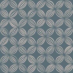 peas pods - marble blue teal _ silver rust blush - pretty vintage geometric