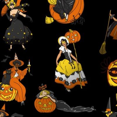 Vintage Halloween Witches!