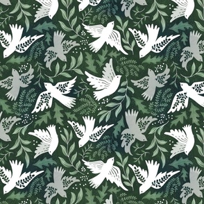 Green doves leaves Non-Directional small