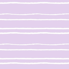 Sketchy hand drawn Twiggy Stripes Lavender Violet