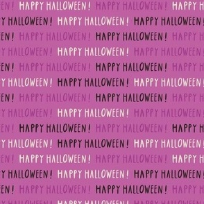 Happy Halloween Lettering reddish purple_S small scale for napkins NEW