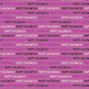 Happy Halloween Lettering reddish purple_XS tiny scale for patchwork NEW