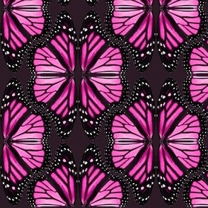 Pink  Monarch Butterflies - Lifesize 