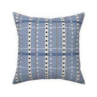 Indian Summer stripes ´n dots blue - L