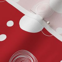 Red and white circles / small