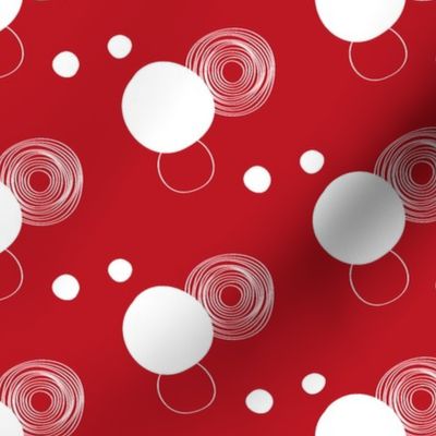 Red and white circles / small