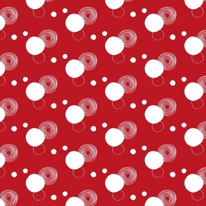 Red and white circles / small