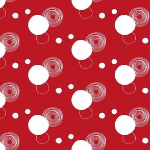 Red and white circles / medium