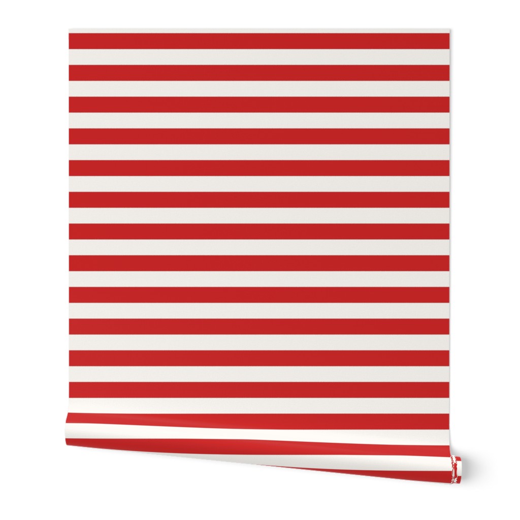 Nautical Stripe, Red, Extra Small Scale