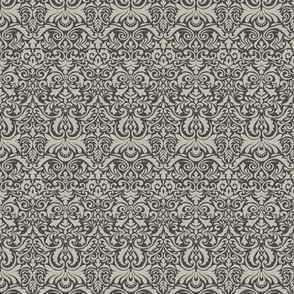 Abstract Lace - Gray 8in