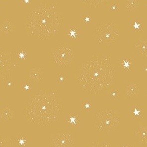 Starry Starry Night- Golden Brown: Small (Wallpaper: Medium)