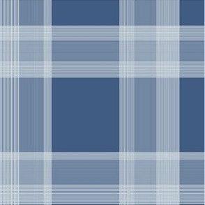 Autumn Blue Gingham Plaid