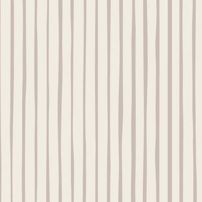 stripes - creamy white _ silver rust - hand drawn imperfect geometric